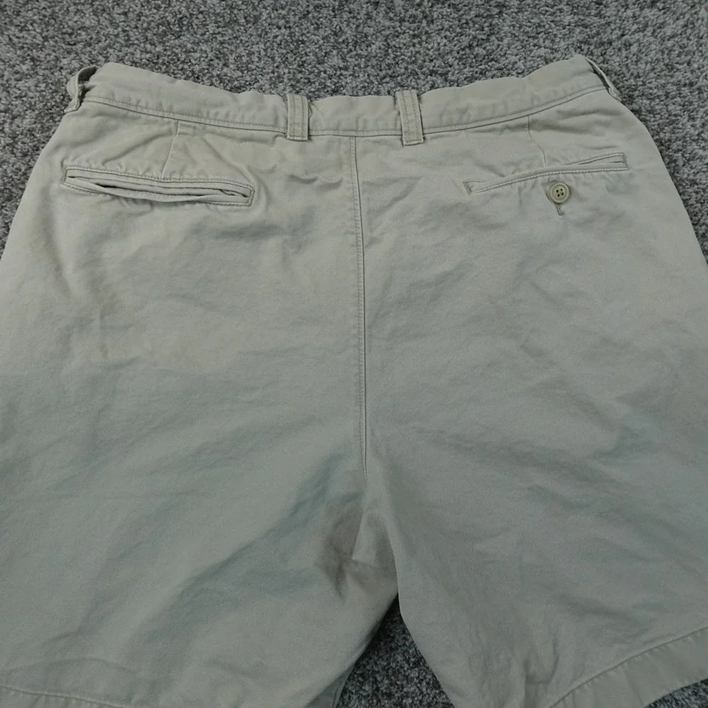 J Crew Shorts Mens 34 Beige Tan Brown Khaki Flat Front Casual Preppy Summer Golf